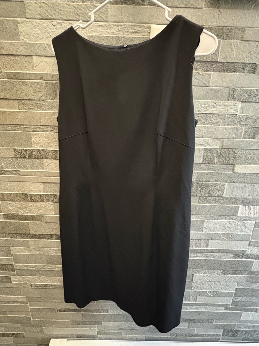 Nine West Black Sleeveless Midi Sheath Dress